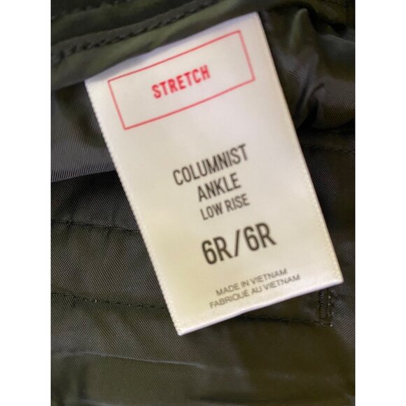 Express Columnist Ankle Low Rise Stretch Pants 6R/6R Black & White Check Preppy - Picture 4 of 6